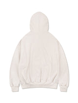 UNISEX Two-Tone Blur Emborogo Hood Zip-Up Oatmeal (FCF1ZP323M)