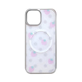 [MADE] STRAWBERRY DOT PHONE CASE (magsafe glass silver bumper)
