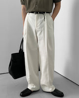Leico Cotton One-Tuck Pants (4 Colors)