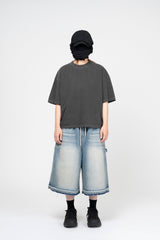 ベロデッキピグメントクロップショートスリーブTシャツ