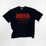 NUSL レッドロゴオーバーフィットTシャツ - 4COLOR