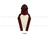 RAGLAN HOOD SLIM TOP