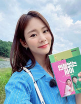 グラムゴーバルフープストーンセッティングワンタッチ 925 シルバーイヤリング E037-04G (Worn by Aespa's Karina, Heize, Apink's Hayoung, Han Seung-yeon)