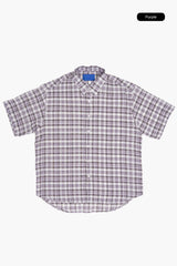 Fray check short sleeve shirt