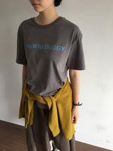 YWD ロゴTシャツ_チャコール