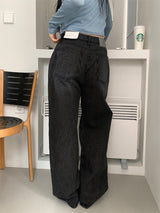 STRIPE BLACK JEANS