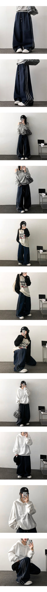 Luther Ping Line Saint Denim Banded Wide Pants