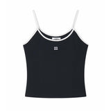 エッセンシャル コントラスト ノースリーブ Black