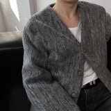 90's Carlton Moehair No Collar Jacket (2 colors)