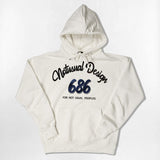 Blue 686 Font Over-fit Hoodie - 5COLOR