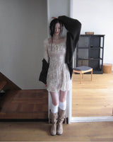 [ nude base ] nostalgia lace antique dress