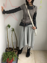 flared ribbon skirt