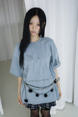 オンラインTシャツ (WHITE / BLUE)