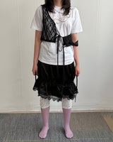 Sheer Lace Cropped Vest