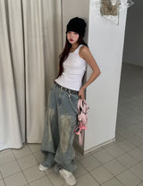 グリッツシースルーメッシュストラップビスチェ