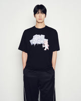 25FW 3D ACベアスプレイショートスリーブTシャツ ブラック