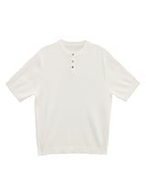 Raw Button Henleyneck Knit (5color)