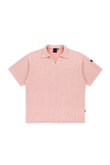 OPEN COLLAR POLO KNIT SHIRT