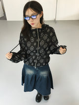 Airy Bloom Flower Zip-Up (3c)