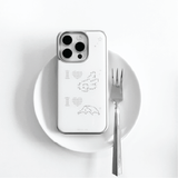 I lov angel - silver epoxy case