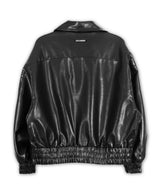 Vegan Leather Minimal Jacket_Black