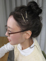[2 pack] リットボディーヘアピン (レオパード)