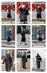 [SEMADE] Legacy ヴィンテージチェックハーフシャツ
