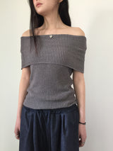 Ella Knit Off Shoulder (4color)