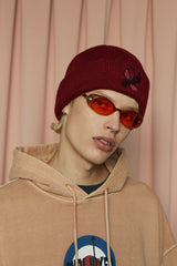 フラワービーニー / FLOWER BEANIE / WINE