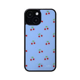 cherry glossy glass bumper case (conflower blue)