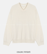 Urban Lambs Wool Overfit V-Neck Knit