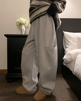 Billy Side Pocket Belted Brushed Sweatpants