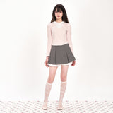 PETITE LAYERED WINTER BLOUSE - PINK