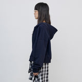 2wayロゴフーディージップアップ_ネイビー
