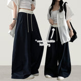 Lenny waist banding color nylon rust lock wide pants