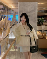 Cape Half Coat(belt set)
