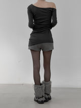 Drape Strap Multi-Layered Tee