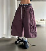 Reels Back Curve Pigment Balloon Bermuda Shorts 3color