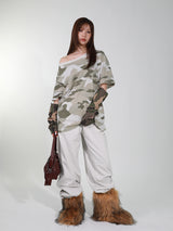 14 オフショルダーT (CAMO)