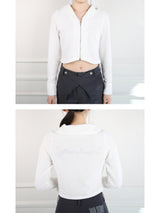 Curved Hem Zip-Top
