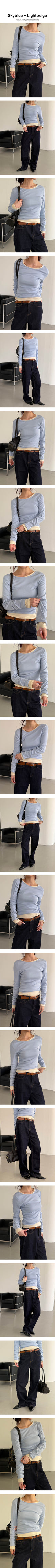 Slim fit basic long sleeves(11color)