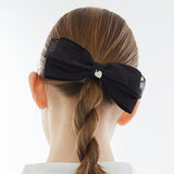 ダブルレースミッドリボンヘアクリップ