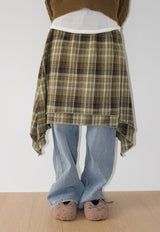 OVERLAP CHECK SKIRT