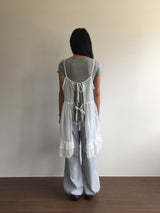 バックレスラッフルワンピース (3color)