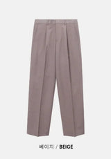 [4SEASON] Basic semi wide slacks(6color)
