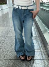 [ORIGINAL] Niel Logo Semi Bootcut Denim Pants