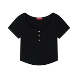 Henley Neck Button T-Shirt (26STP-SSTS03)
