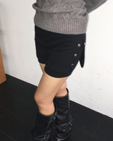 Snap skirt pants