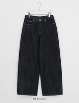 Malbec Raw Denim Wide Brushed Pants