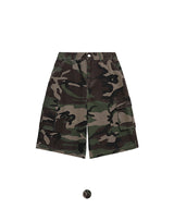 カモ ウォッシング コットン カーゴ ハーフパンツ / Camo Washing Cotton Cargo Half Pants
